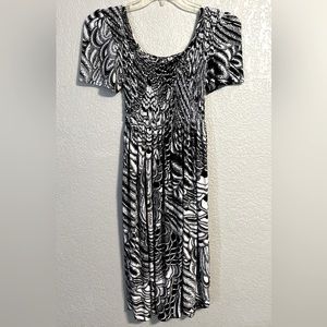 White and Black Dress